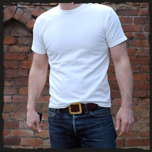 The Strike Gold Plain T Shirt White