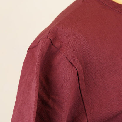 The Strike Gold Plain T-Shirt – Burgundy