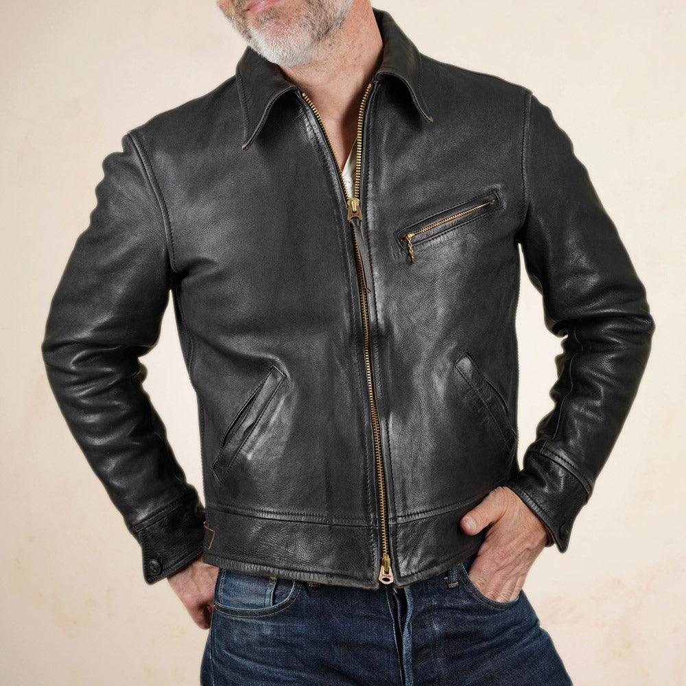 Thedi Leathers Classic Sports Jacket MTC - N127996 - Washed Tea Core Horsehide