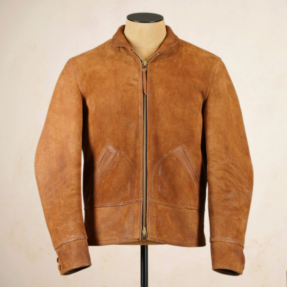 Thedi Leathers Cossack Jacket MTC-S7950B3 - Bruciato Reverse Horsehide