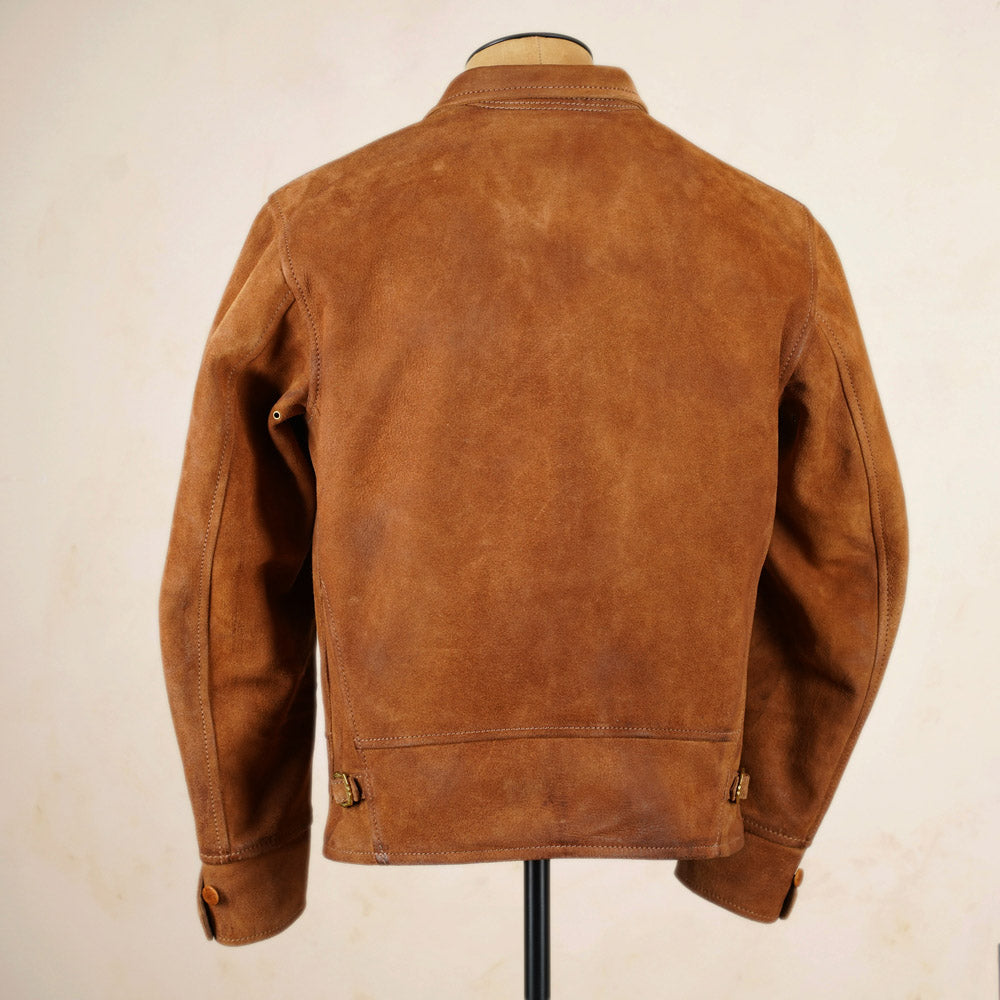 Thedi Leathers Cossack Jacket MTC-S7950B3 - Bruciato Reverse Horsehide