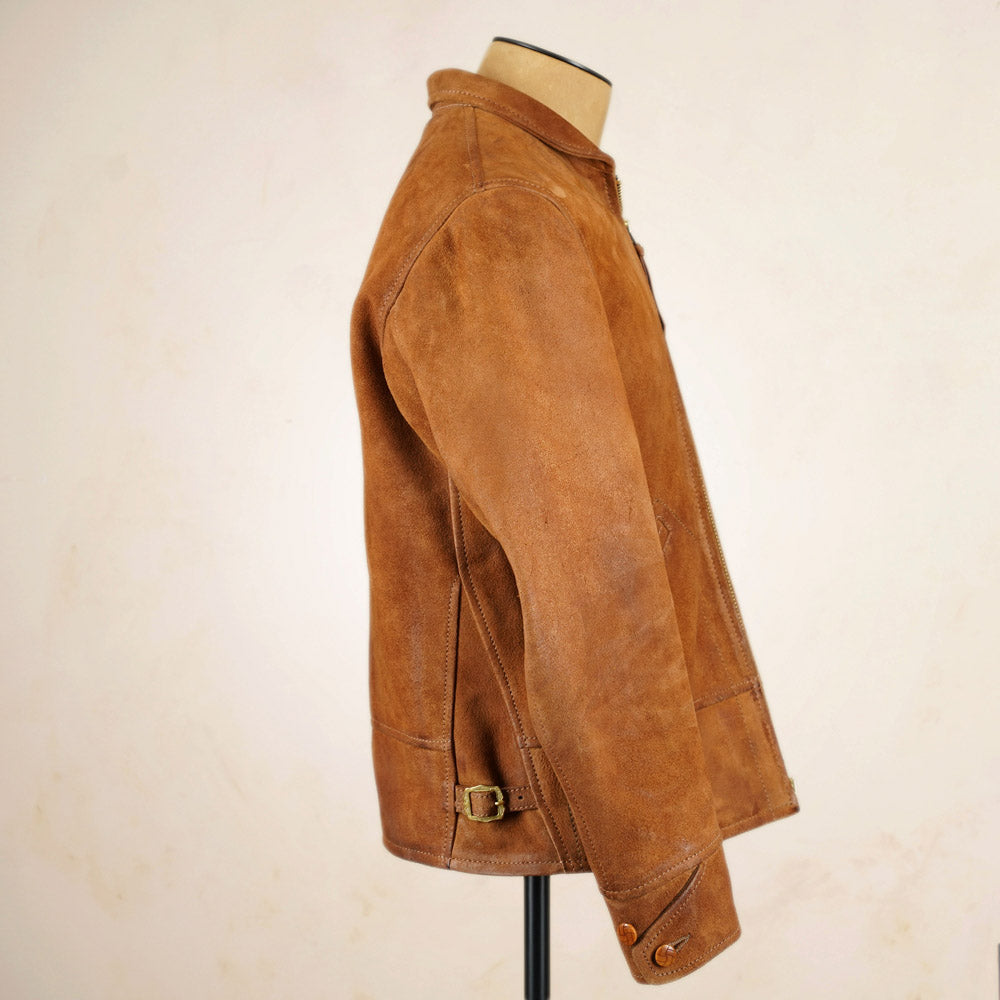 Thedi Leathers Cossack Jacket MTC-S7950B3 - Bruciato Reverse Horsehide