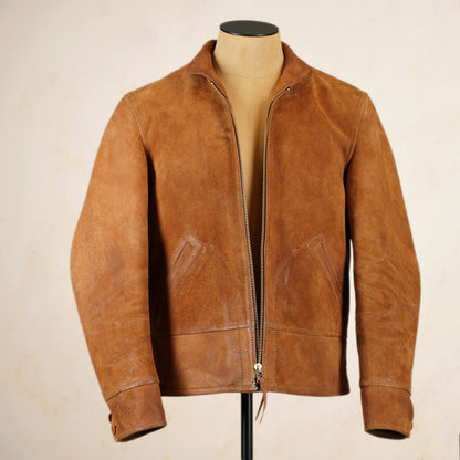 Thedi Leathers Cossack Jacket MTC-S7950B3 - Bruciato Reverse Horsehide
