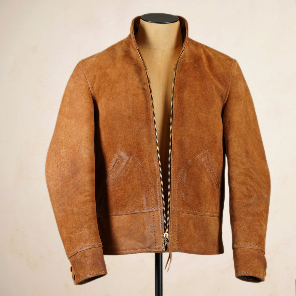 Thedi Leathers Cossack Jacket MTC-S7950B3 - Bruciato Reverse Horsehide