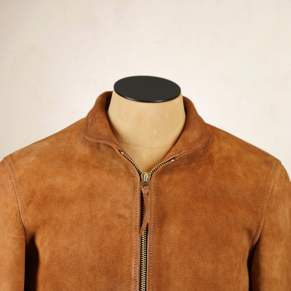Thedi Leathers Cossack Jacket MTC-S7950B3 - Bruciato Reverse Horsehide