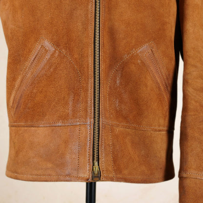 Thedi Leathers Cossack Jacket MTC-S7950B3 - Bruciato Reverse Horsehide