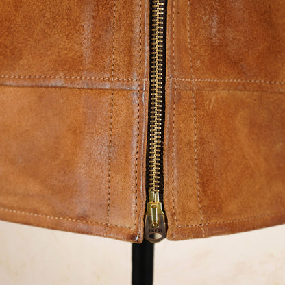 Thedi Leathers Cossack Jacket MTC-S7950B3 - Bruciato Reverse Horsehide