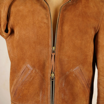 Thedi Leathers Cossack Jacket MTC-S7950B3 - Bruciato Reverse Horsehide