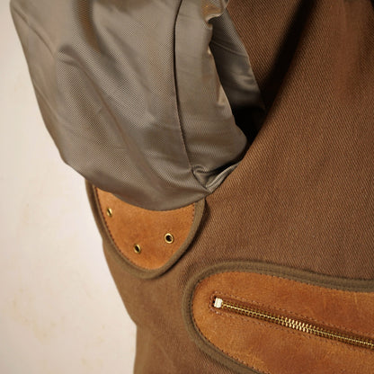 Thedi Leathers Cossack Jacket MTC-S7950B3 - Bruciato Reverse Horsehide