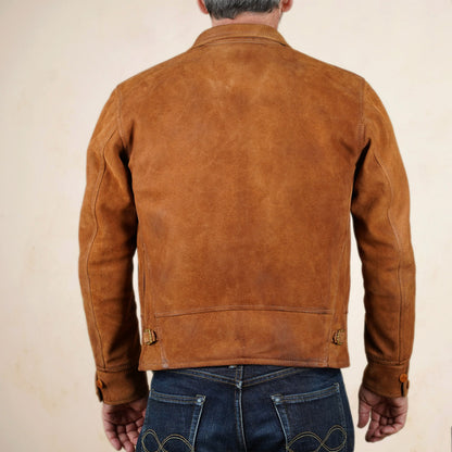 Thedi Leathers Cossack Jacket MTC-S7950B3 - Bruciato Reverse Horsehide
