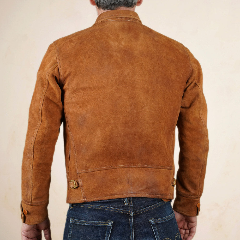 Thedi Leathers Cossack Jacket MTC-S7950B3 - Bruciato Reverse Horsehide