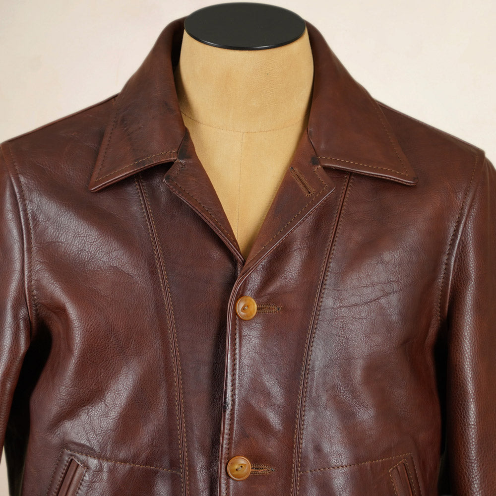 Thedi Leathers MTC-7906 Jacket - Washed  Canetto Cowhide Leather