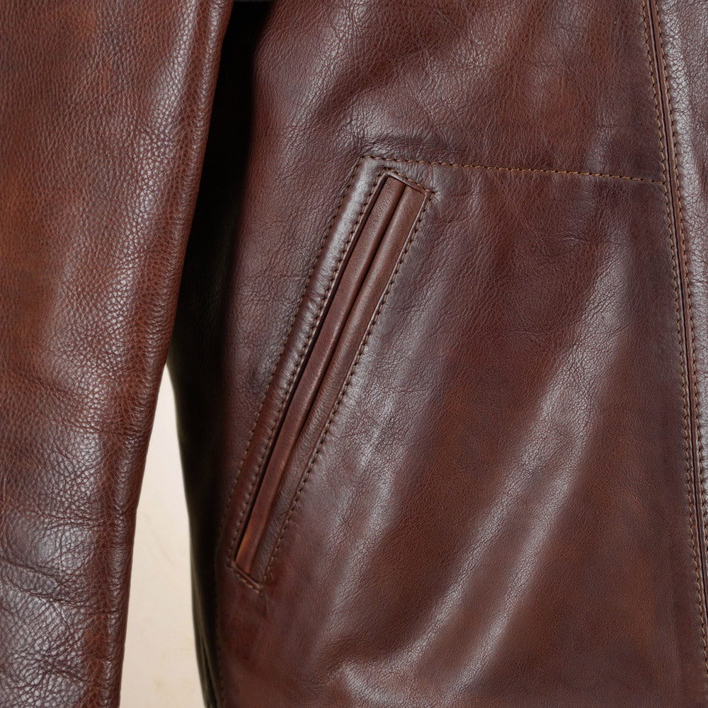 Thedi Leathers MTC-7906 Jacket - Washed  Canetto Cowhide Leather