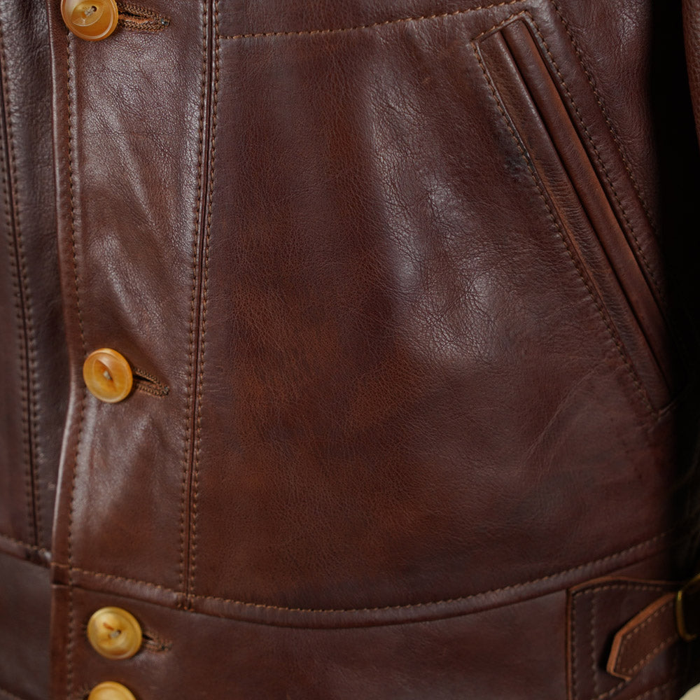 Thedi Leathers MTC-7906 Jacket - Washed  Canetto Cowhide Leather