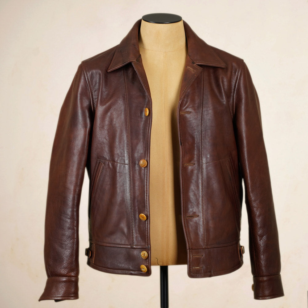 Thedi Leathers MTC-7906 Jacket - Washed  Canetto Cowhide Leather