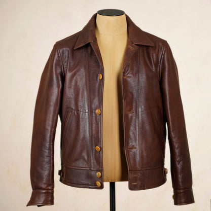 Thedi Leathers MTC-7906 Jacket - Washed  Canetto Cowhide Leather