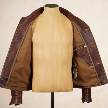 Thedi Leathers MTC-7906 Jacket - Washed  Canetto Cowhide Leather