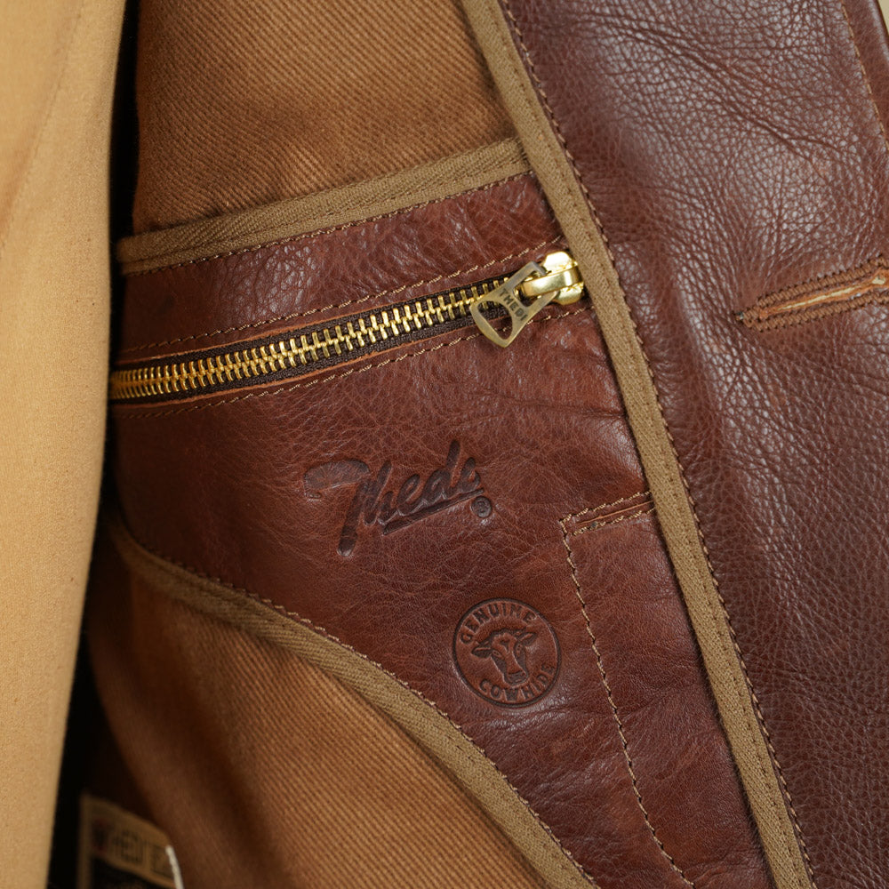 Thedi Leathers MTC-7906 Jacket - Washed  Canetto Cowhide Leather