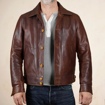 Thedi Leathers MTC-7906 Jacket - Washed  Canetto Cowhide Leather