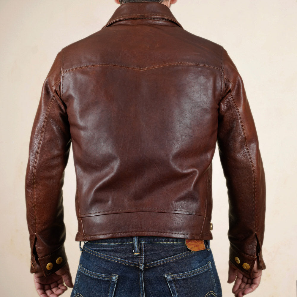 Thedi Leathers MTC-7906 Jacket - Washed  Canetto Cowhide Leather