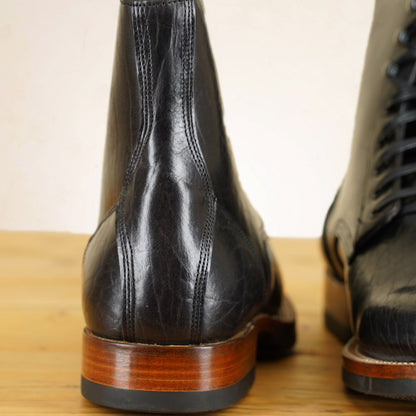 UNMARKED DB Hunter Boots - Black Bison Leather
