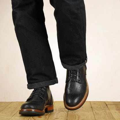 UNMARKED DB Hunter Boots - Black Bison Leather