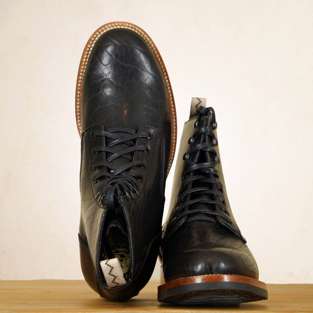 UNMARKED DB Hunter Boots - Black Bison Leather