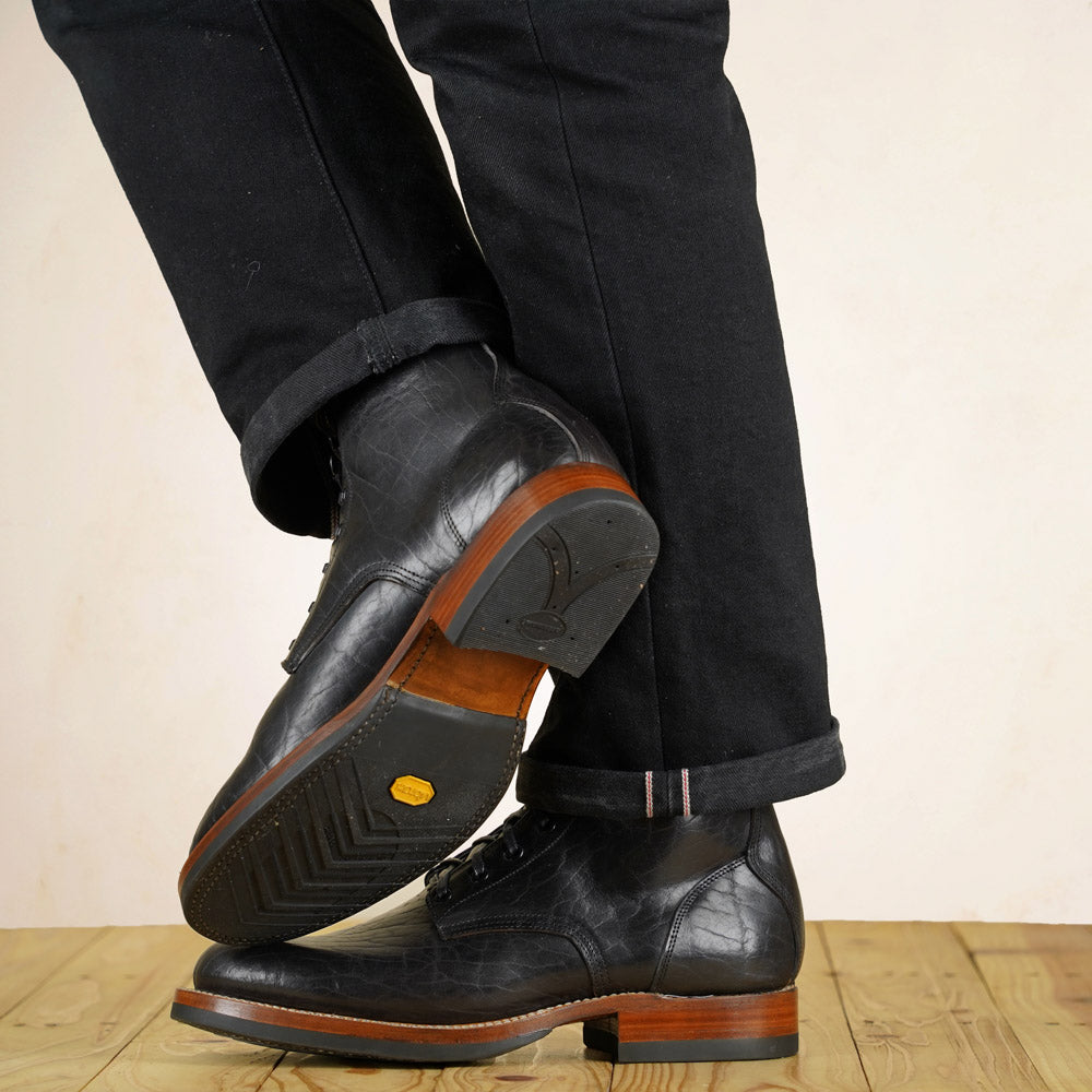 UNMARKED DB Hunter Boots - Black Bison Leather