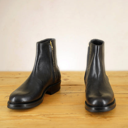 UNMARKED Diego Boots - Black Bison Leather