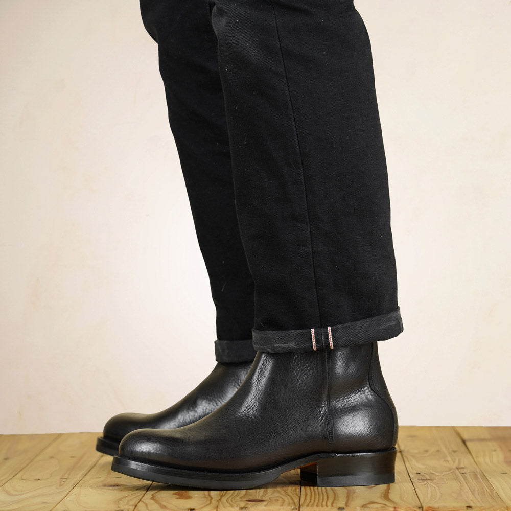 UNMARKED Diego Boots - Black Bison Leather