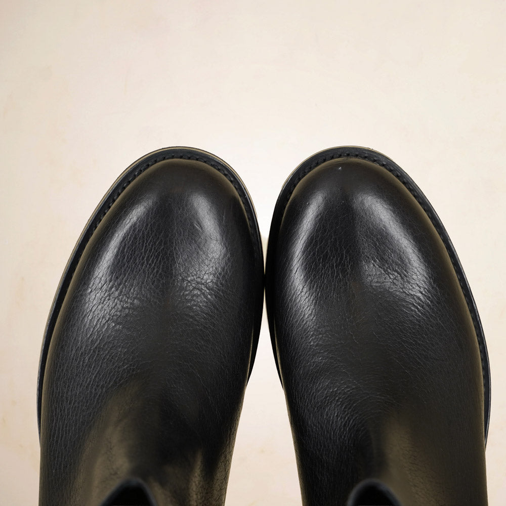 UNMARKED Diego Boots - Black Bison Leather