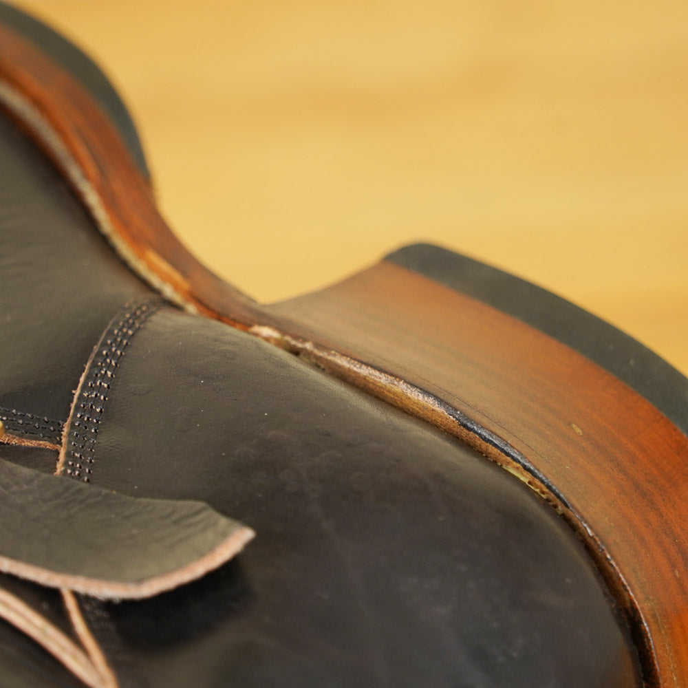 UNMARKED Engineer Boots - Black Holanda Bison Leather