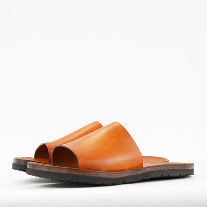 Vasco Travel Sandal Mustard Camel Leather