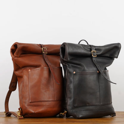 Vasco VS-205L Leather Roll Top Rucksack