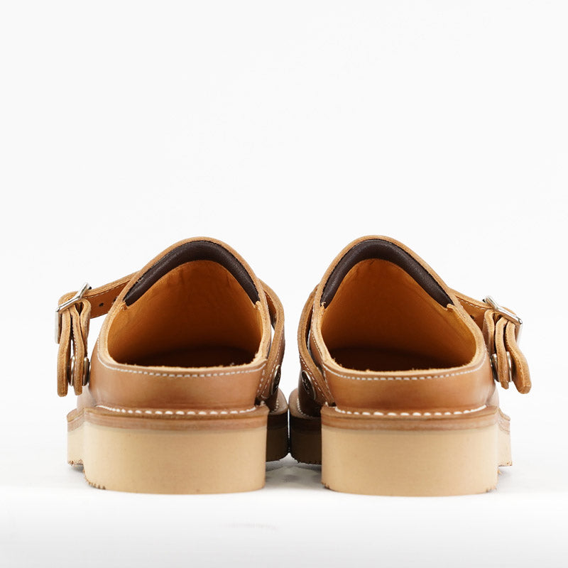 Zerrows Sabot Sandals Natural Latigo