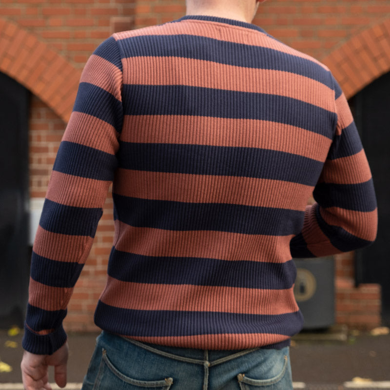 Westride Border Rib Sweater Navy