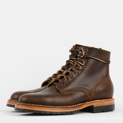 White's Boots MP Sherman Plain Toe Cinnamon Waxed Flesh