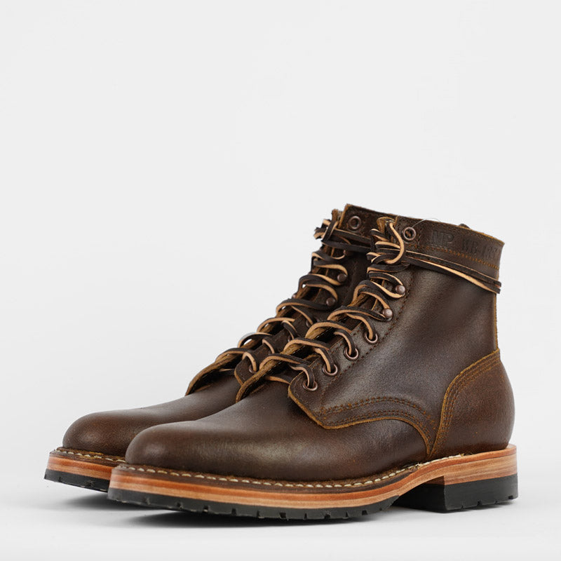 White's Boots MP Sherman Plain Toe Cinnamon Waxed Flesh