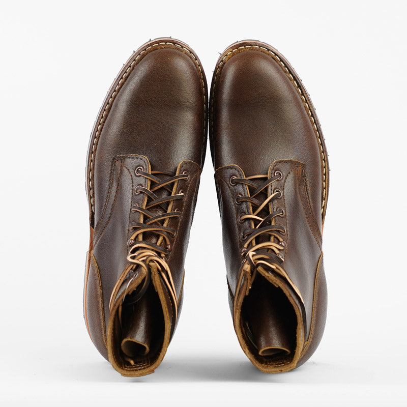 White's Boots MP Sherman Plain Toe Cinnamon Waxed Flesh