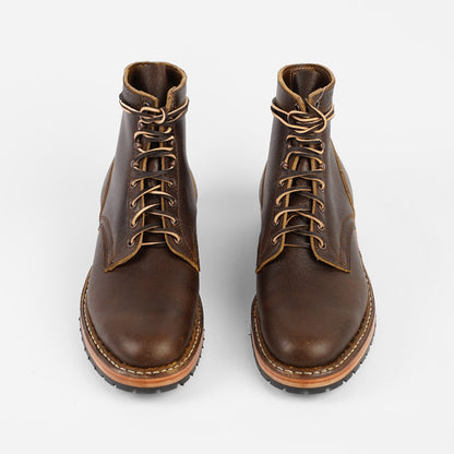 White's Boots MP Sherman Plain Toe Cinnamon Waxed Flesh