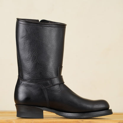 Y'2 EB-01 Engineer Boots - Black Eco Horse