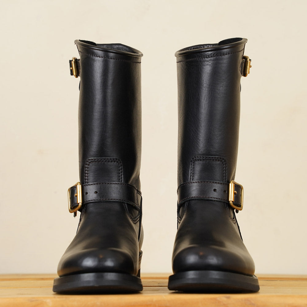 Y'2 EB-01 Engineer Boots - Black Eco Horse