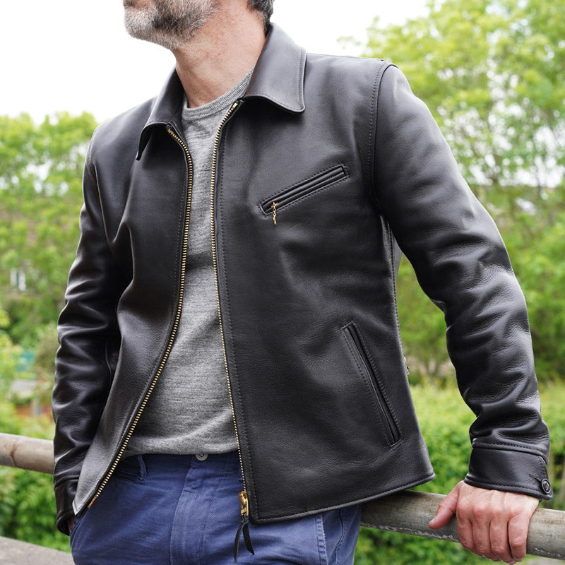 Y'2 Leather Single Riders Jacket ER-42-SP Black