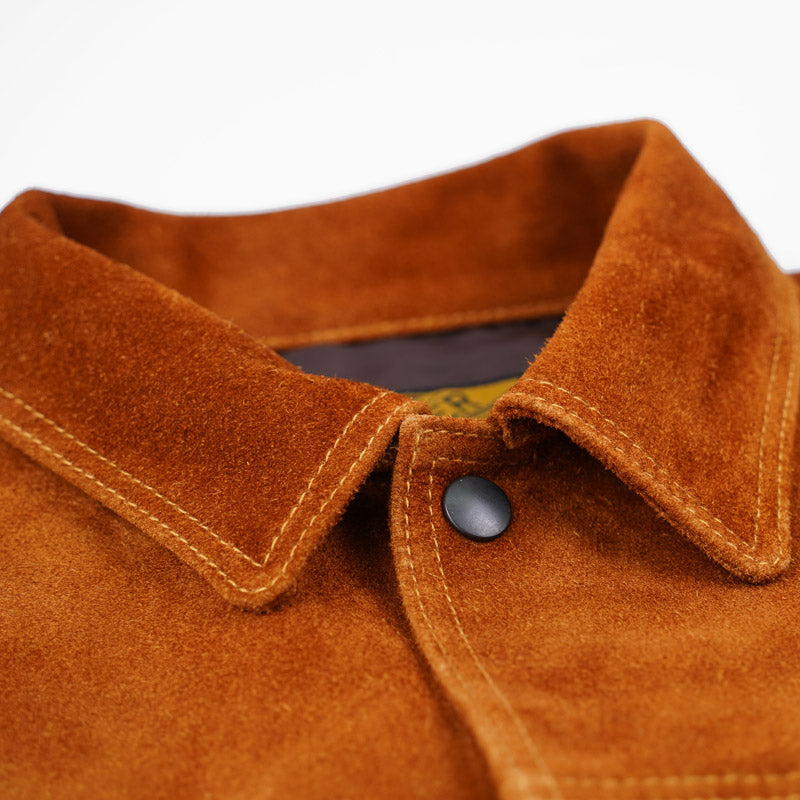 Y'2 Leather TB-139 3rd Type Camel Steerhide Suede