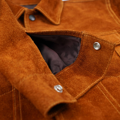 Y'2 Leather TB-139 3rd Type Camel Steerhide Suede