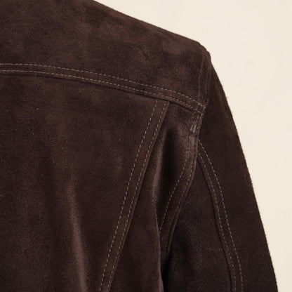 Y'2 Leather TB-139 3rd Type Jacket- Brown Steerhide Suede