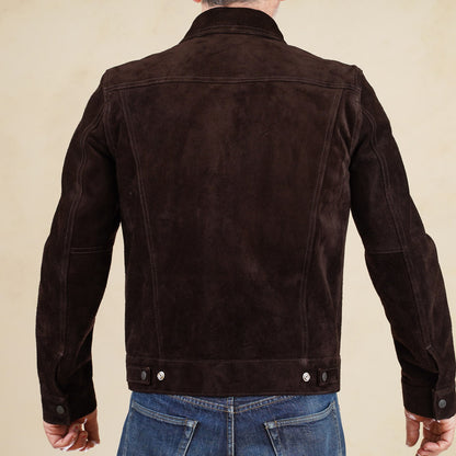 Y'2 Leather TB-139 3rd Type Jacket- Brown Steerhide Suede