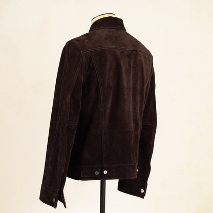 Y'2 Leather TB-139 3rd Type Jacket- Brown Steerhide Suede