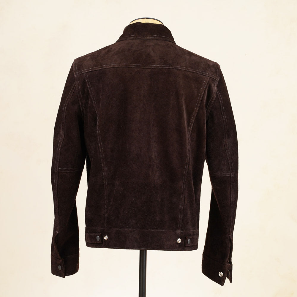 Y'2 Leather TB-139 3rd Type Jacket- Brown Steerhide Suede