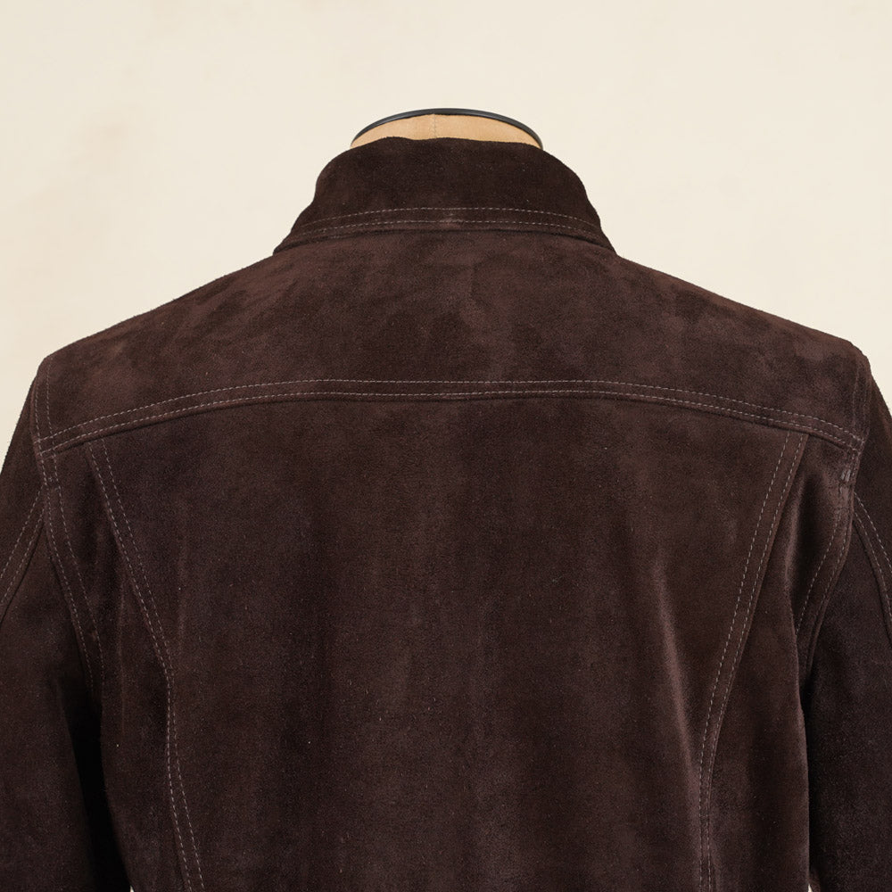 Y'2 Leather TB-139 3rd Type Jacket- Brown Steerhide Suede